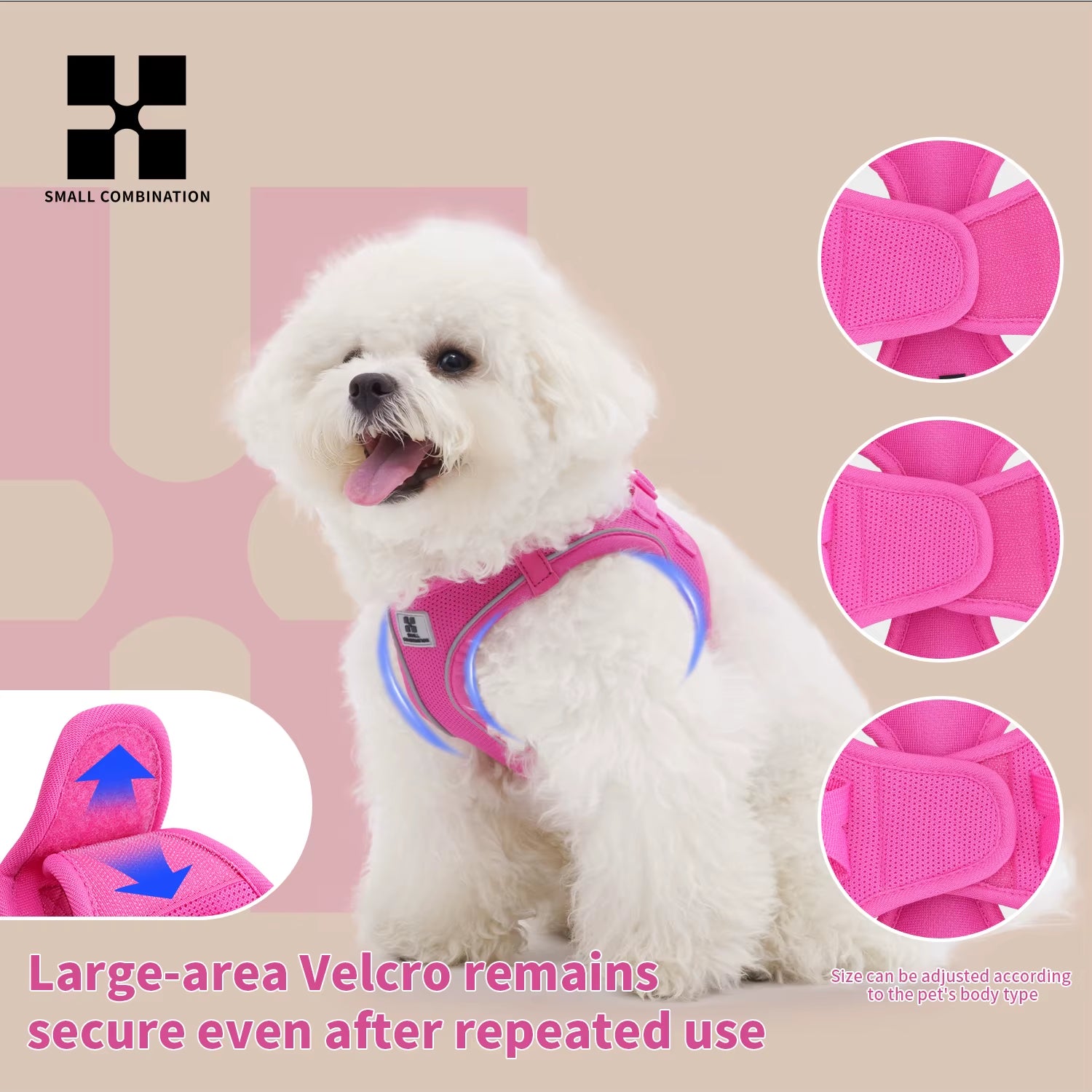 Dog Harness Leash Set for Small Medium Dog Adjustable Reflective Puppy Cat Harness Pet Vest Chihuahua Dachshund Outdoor Walking