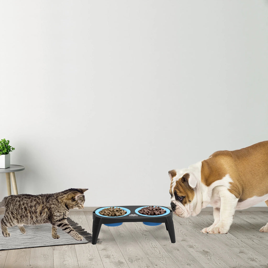 Premium Elevated Pet Feeding Station with Nonslip Base for Dogs & Cats