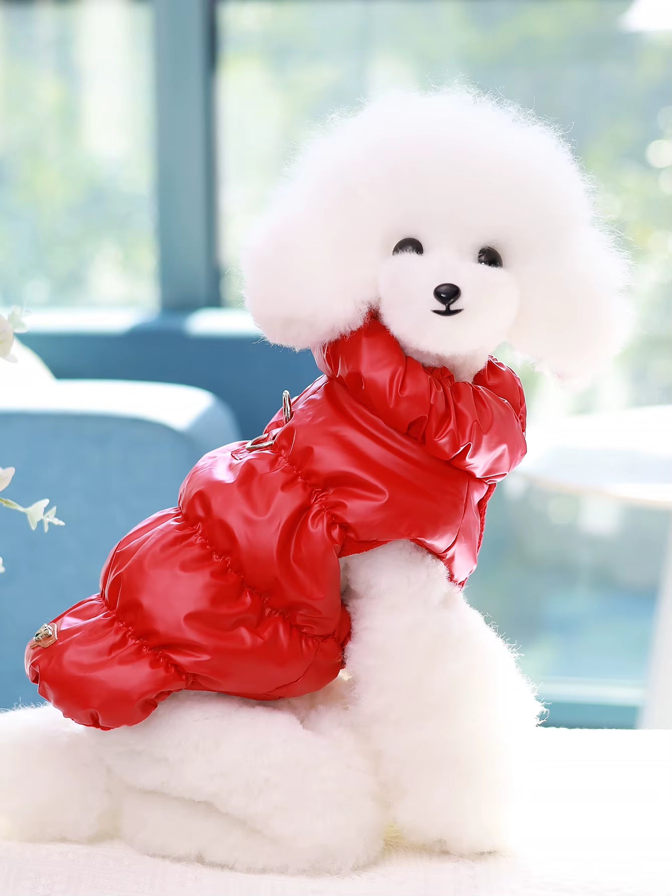 Dog Jacket for Autumn/Winter, Pet Coat, 3-Layer Thick Warm Outerwear, Suitable for Small to Medium Dogs like Poodle, Teddy, York