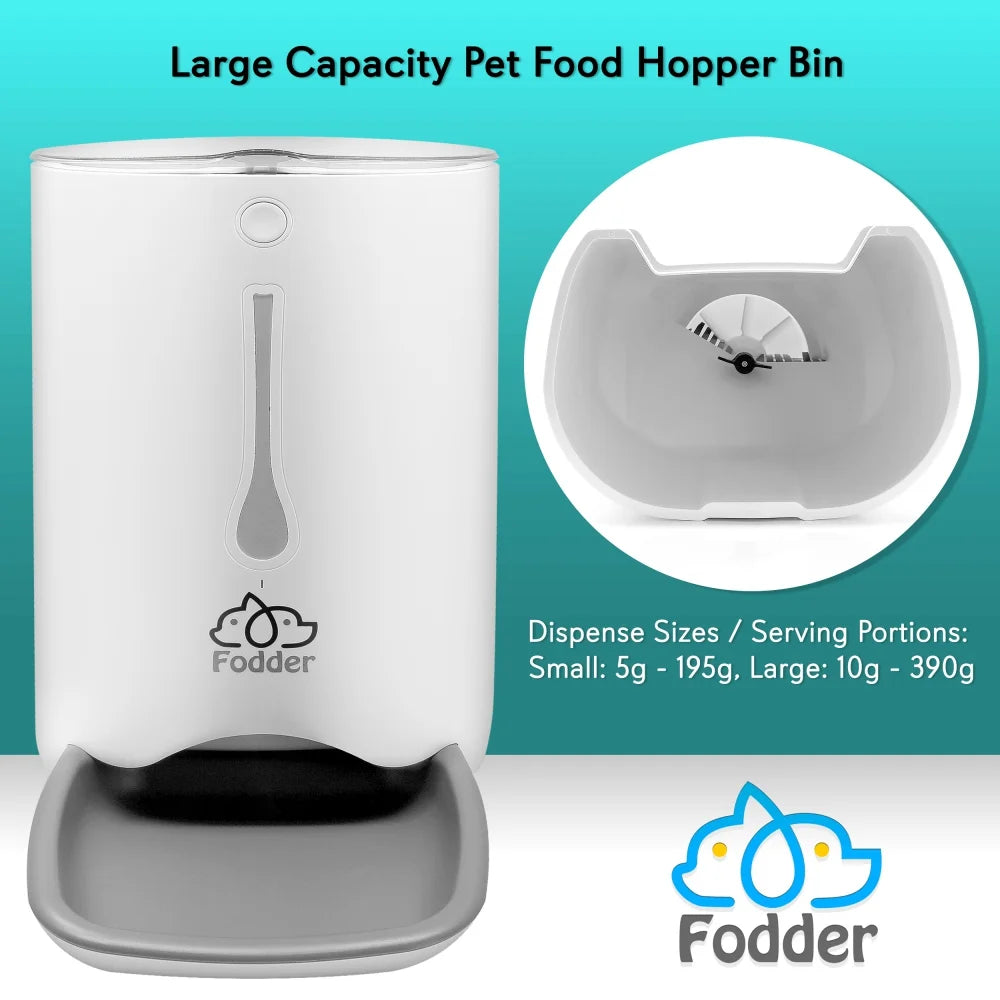 SLAPF30 - Intelligent Automatic Pet Feeder with Voice Message Feature for Cats and Dogs