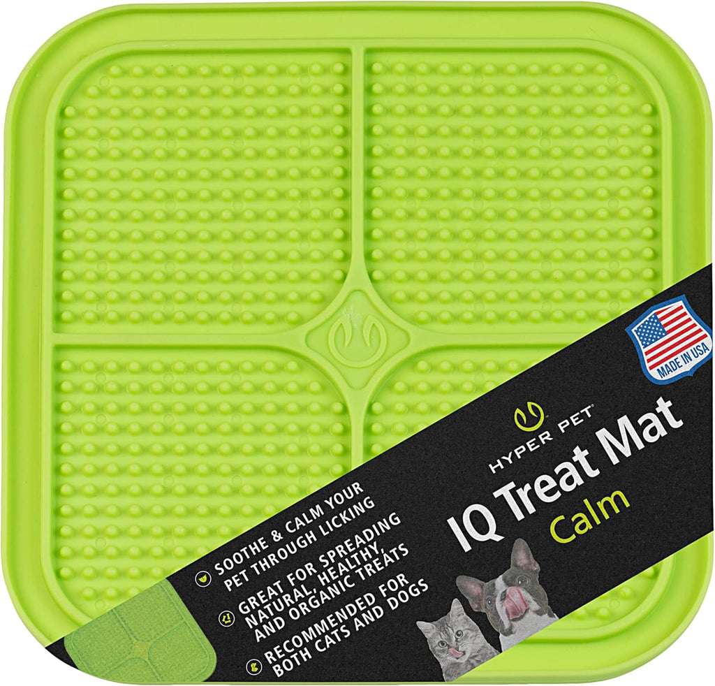 IQ Treat Lick Mat for Dogs, Dog Slow Feeder & Cat Lick Mats | Great Alternative to Slow Feeder Bowls & Cat Feeders | Perfect Dog Licking Mat, Cats Puzzle & Enrichment Toys