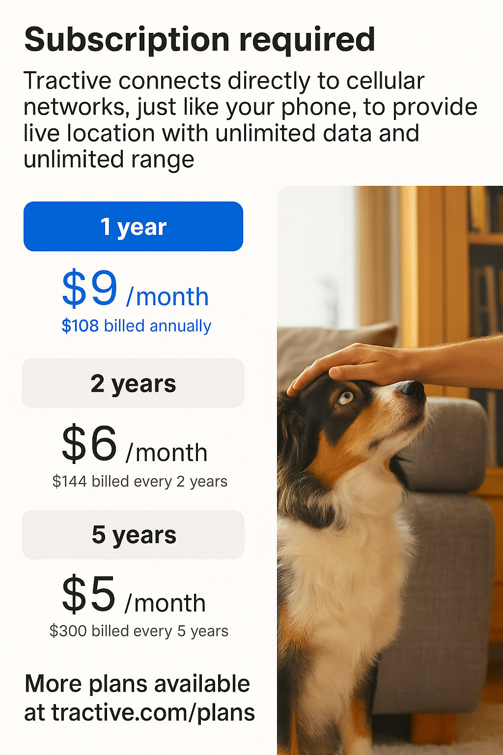 Smart Dog GPS Tracker with Health & Bark Monitor – Live Tracking + Virtual Fence