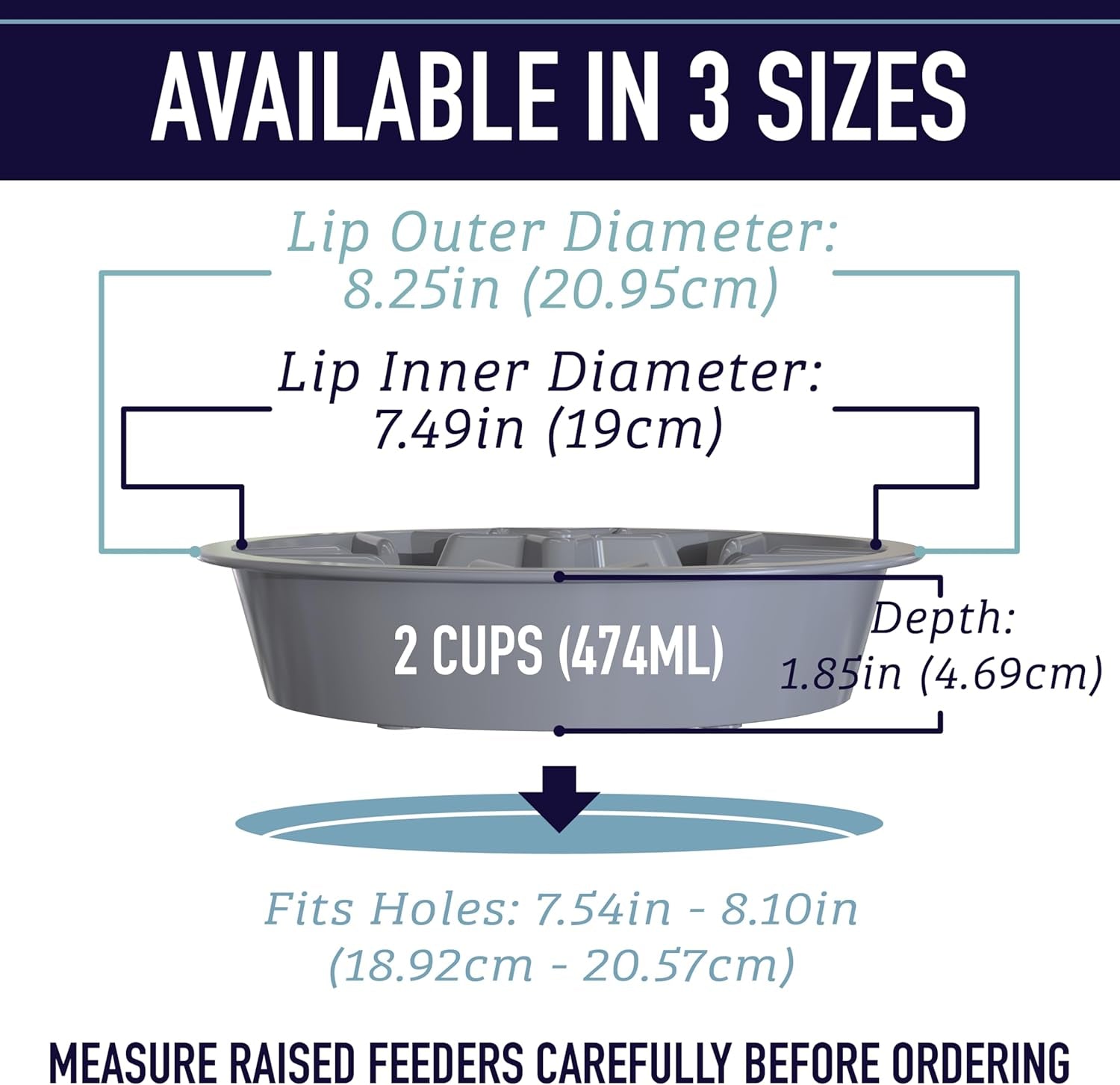 Interactive Blue Puzzle Slow Feeder Dog Bowl – 2 Cup Capacity for Healthy Eating, Perfect for All Breeds and Elevated Feeders